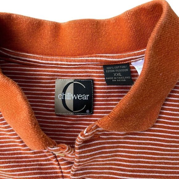 Vintage Chiliwear Texas Longhorn Burnt Orange Polo XXL - Picture 4 of 5